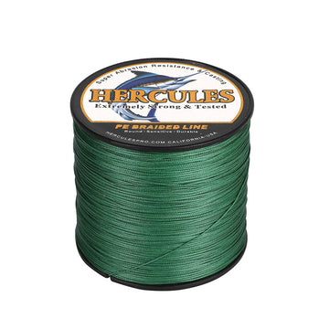 HERCULES 300M 328Yds Green 10lb-420lb PE Braid Fishing Line 12 Strands HERCULES
